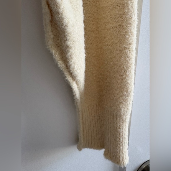 Free People Cream Button-Up Women's Sweater - Picture 4 of 6